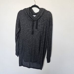 Motherhood Maternity Brushed Hacci Cowl Neck Hi‎ Lo Sweater Gray Size S Small